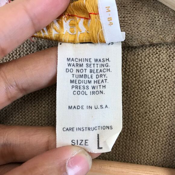 Vintage 80’s Jantzen Classic Cardigan Sweater Men’s Size Large Golf - Picture 4 of 8